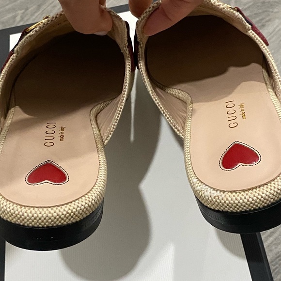 Gucci Canvas Vintage Charlotte Mules 35.5 - Picture 3 of 7